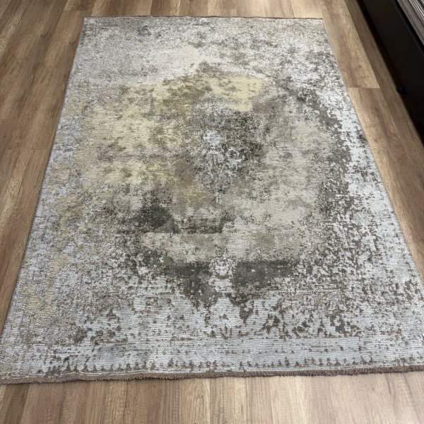 Hoom Rugs Arkaik PLZ 06 Antrasit Etnik Renkli Vintage Makine Halısı