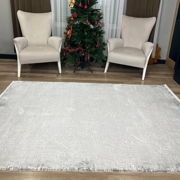 Apex Azur 6551 Gri Modern Makina Halısı