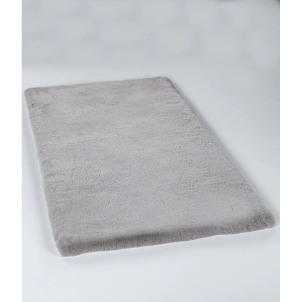 Apex Palma Gri Peluş Daire Halı