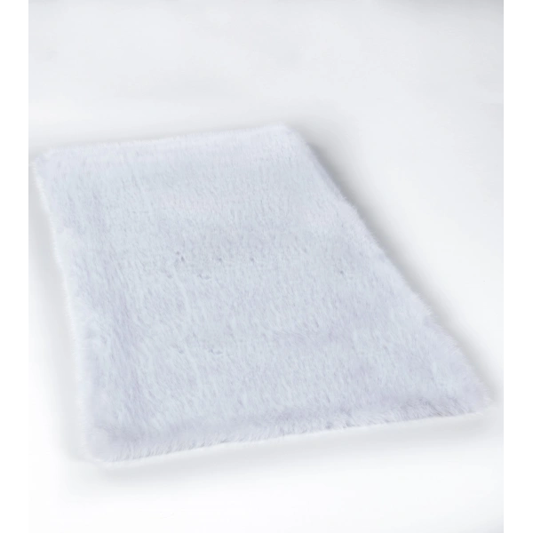 Apex Reiki Beyaz Peluş Daire Halı