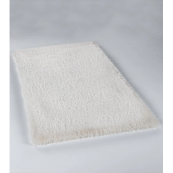 Apex Reiki Krem Peluş Daire Halı