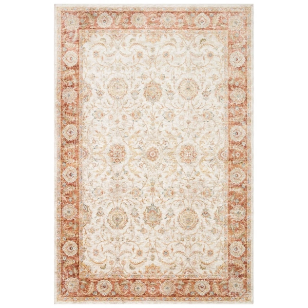 Eko Halı Efes 02 Cream Klasik Desenli Yumuşak Tuşeli Polyester Makine Halısı