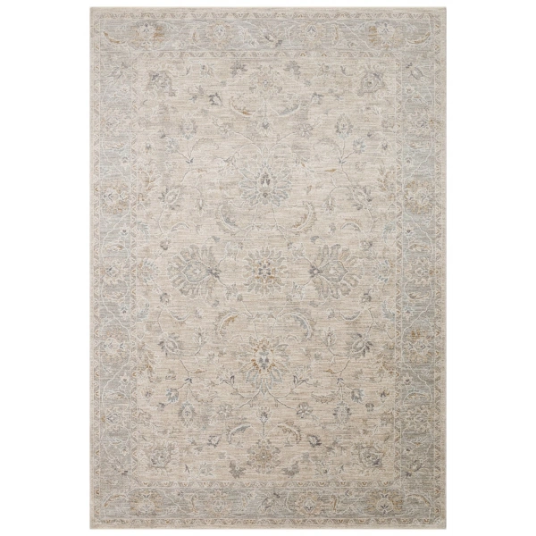 Eko Halı Efes 06 L.Grey Klasik Desenli Yumuşak Tuşeli Polyester Makine Halısı