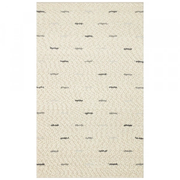 Eko Halı Jade JD 06 Antrasit Grey Naturel Kazak Örgü Desenli El Dokuma Örgü Halı