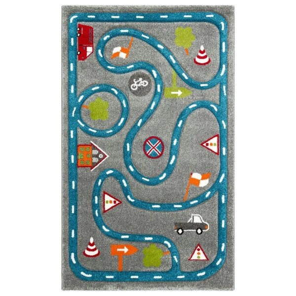 Eko Halı Kids KDS 19 Grey Blue Çocuk Halısı