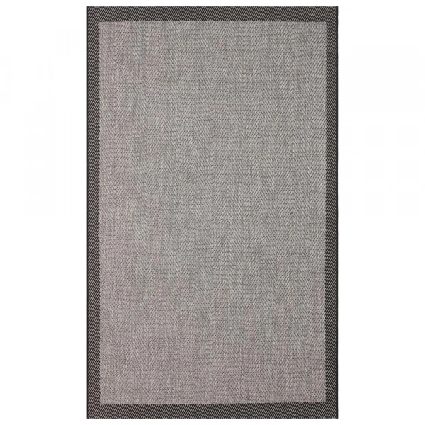 Eko Halı Mono MNO 02 Dark Grey Kaymaz Tabanlı Kilim