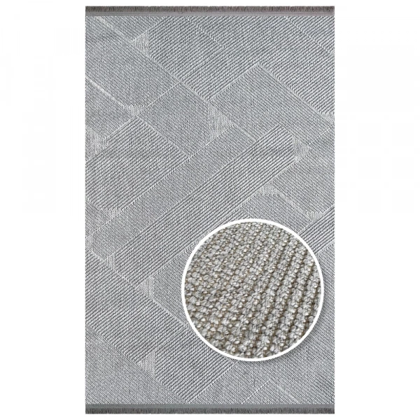 Eko Halı Motto MOT 10 Grey İskandinav Halı