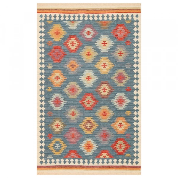 Eko Halı Nomad Kilim NMD 04 Navy Yıkanabilir Kilim