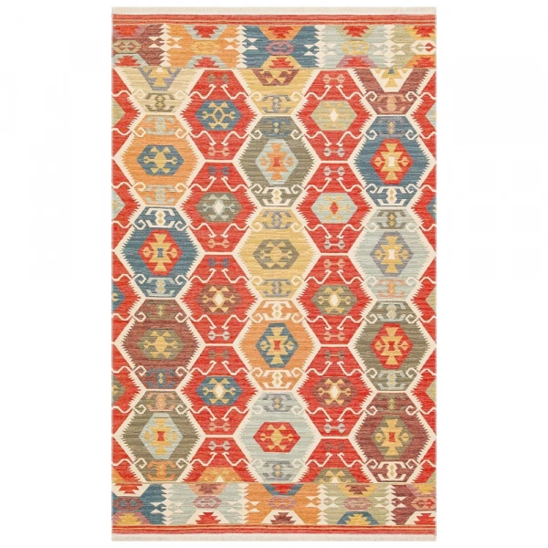 Eko Halı Nomad Kilim NMD 06 Red Yıkanabilir Kilim