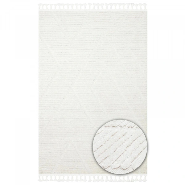 Eko Halı Terazzo TRZ 08 White İskandinav Halı