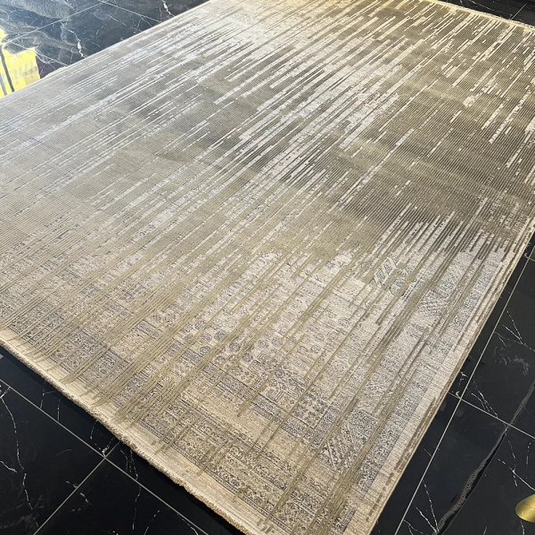 Elexus Halı Diamond 3845 Krem Yeşil Modern Salon Halısı