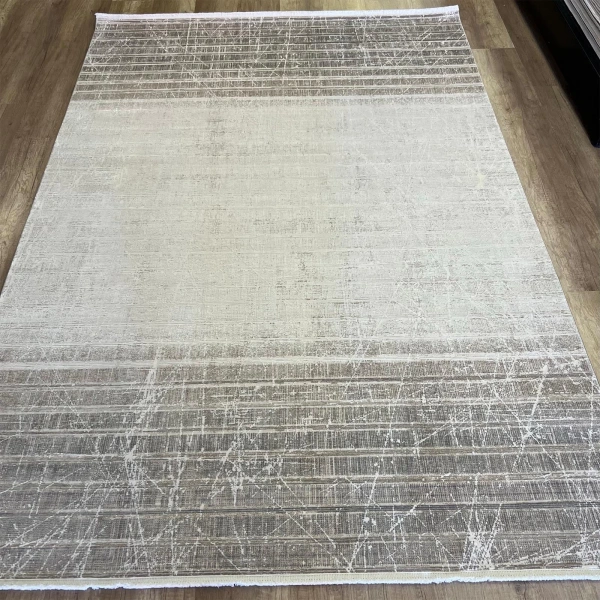 Elexus Halı Olimpos 3761 Krem Modern Salon Halısı