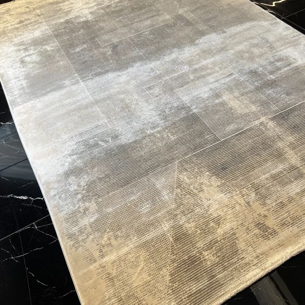 Elexus Halı Valesco 3935 Antrasit Beyaz Modern Salon Halısı