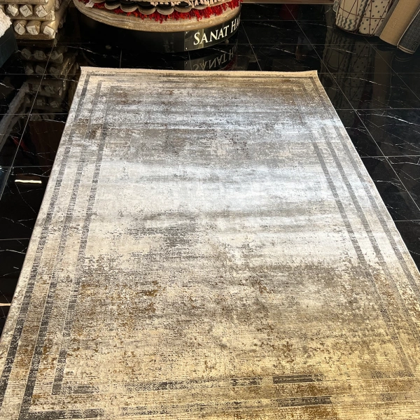 Elexus Halı Valesco 3940 Gri Bakır Modern Salon Halısı