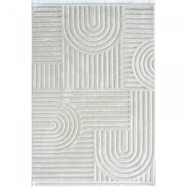 Hoom Rugs Step 2213 Krem İskandinav Halı