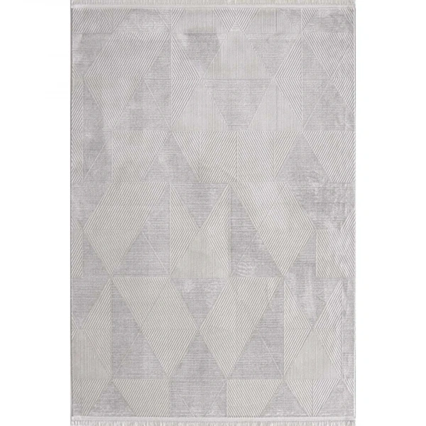 Hoom Rugs Akik 8606 Gri Modern Makine Halısı
