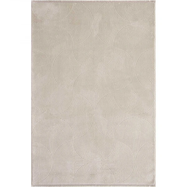 Hoom Rugs Akik 8613 Bej Modern Makine Halısı