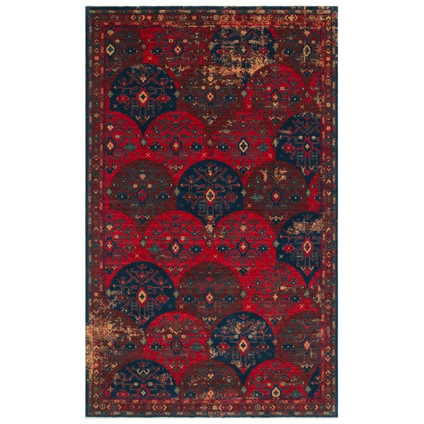 Hoom Rugs Cadis KDM 02 Red Multy El Emeği Yüksek Kara Tezgah Halısı