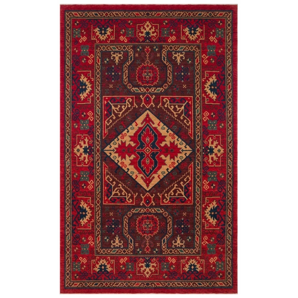 Hoom Rugs Cadis KDM 04 Red El Emeği Yüksek Kara Tezgah Halısı