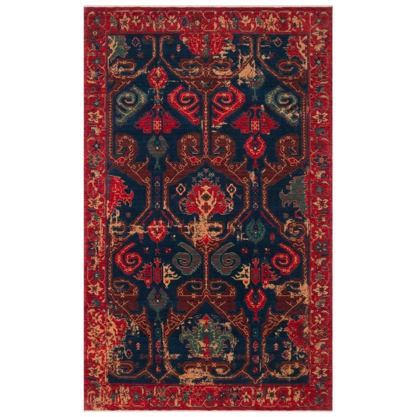 Hoom Rugs Cadis KDM 05 Red Vintage El Emeği Yüksek Kara Tezgah Halısı