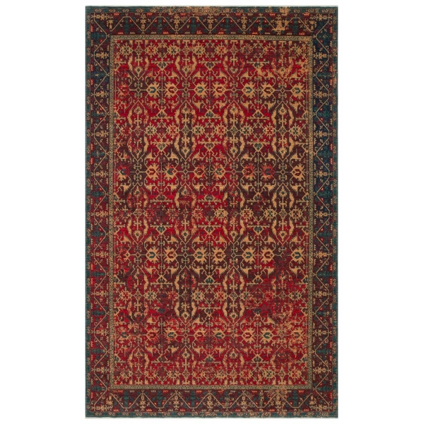 Hoom Rugs Cadis KDM 09 Red Vintage El Emeği Yüksek Kara Tezgah Halısı