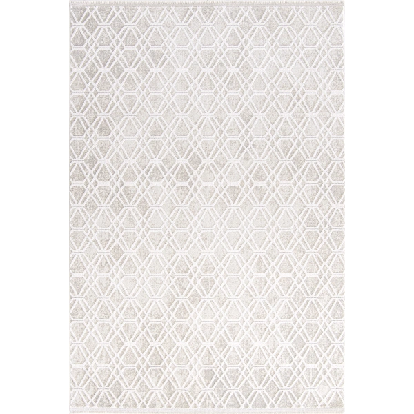 Hoom Rugs Eliza Plus 4331 Beyaz Modern Salon Halısı