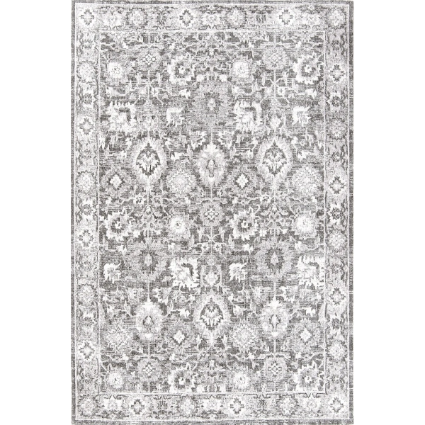 Hoom Rugs Etro 2704 Gri Vintage Desenli Salon Halısı