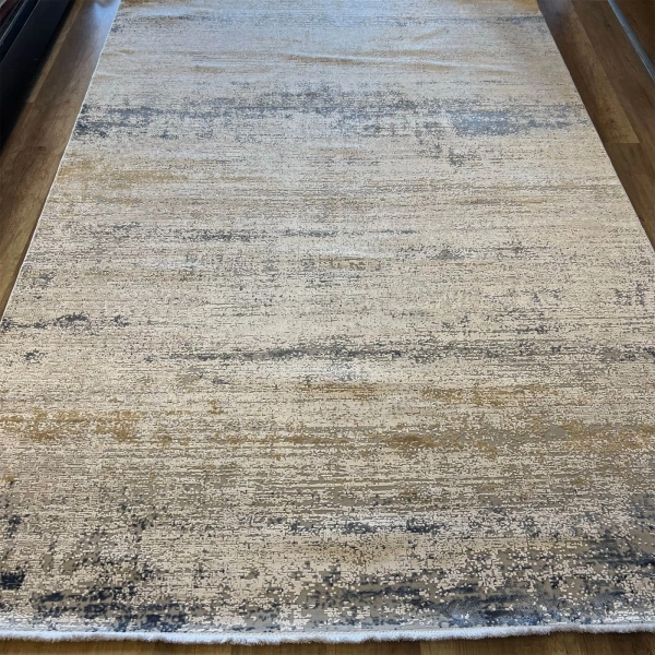 Hoom Rugs Exclusive Miami 60538/111 Gri Mavi Hardal Modern Salon Halısı