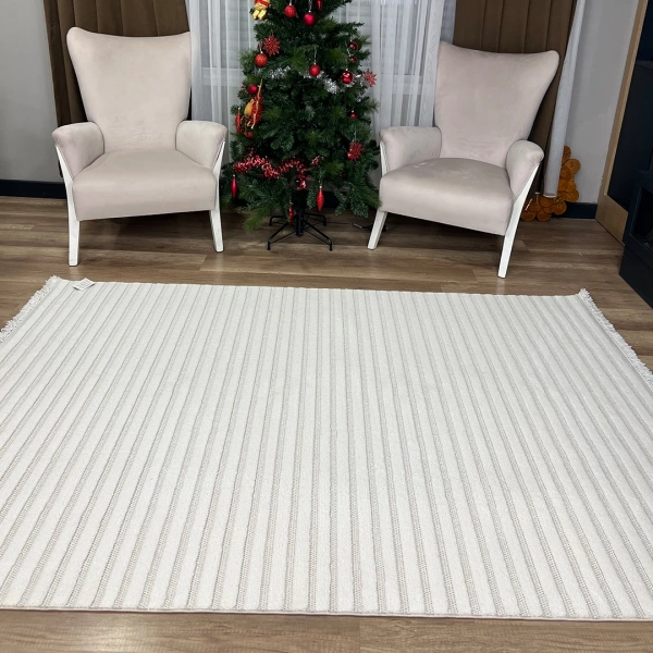 Hoom Rugs Level EN207 Krem Modern Halı