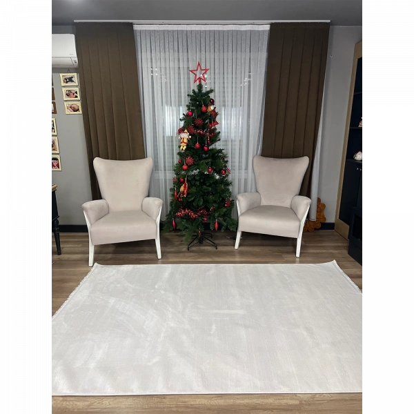 Hoom Rugs London 9011 Beyaz Modern Halı