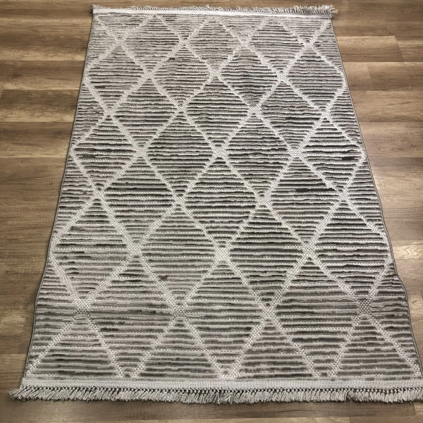 Hoom Rugs Monica MC 321 Açık Gri İskandinav Halı