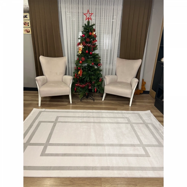 Hoom Rugs Nita 1206 Gri Modern Makina Halısı