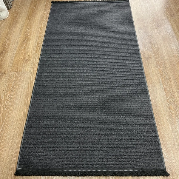Hoom Rugs Retro 6204 A Antrasit Modern Yıkanabilir Halı
