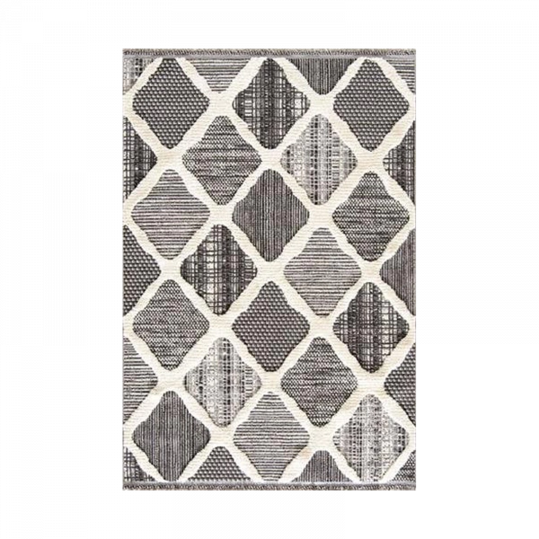 Hoom Rugs Step 2202 Gri İskandinav Halı