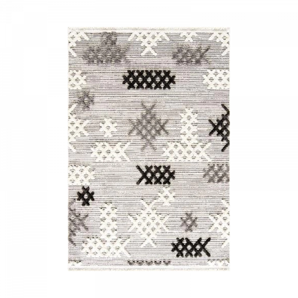 Hoom Rugs Step 2205 Gri İskandinav Halı