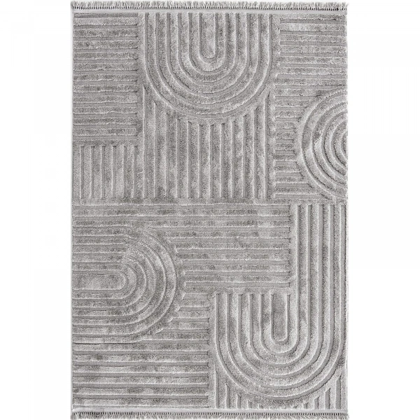 Hoom Rugs Step 2212 Gri İskandinav Halı