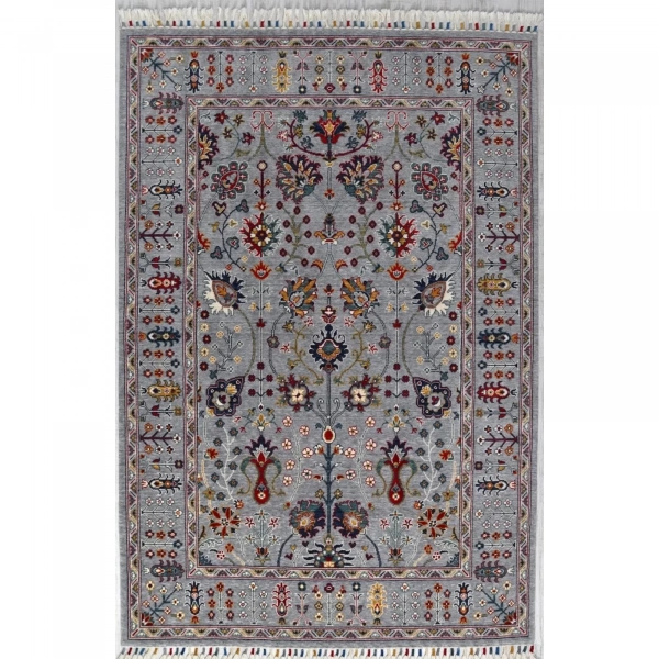 Hoom Rugs Wool Sultani 805 Gri Klasik Salon Halısı