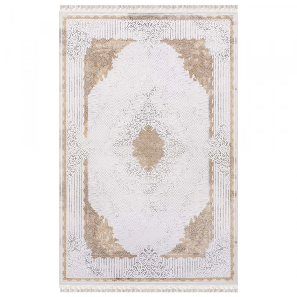 İpek Mekik Halı Blossom 13420 Hardal Krem Salon Halısı