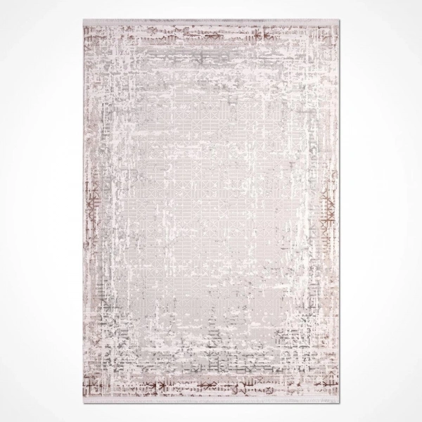 İpek Mekik Halı Filiya 11256 Krem Modern Salon Halısı