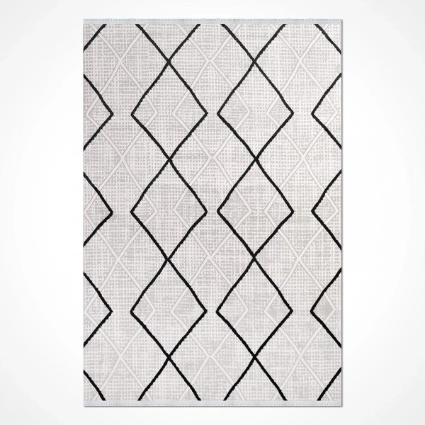 İpek Mekik Halı Filiya 11350 Krem Modern Salon Halısı