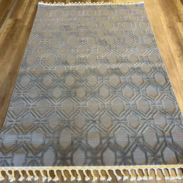 İpek Mekik Halı Lux 11709 Grey Modern İskandinav Halı