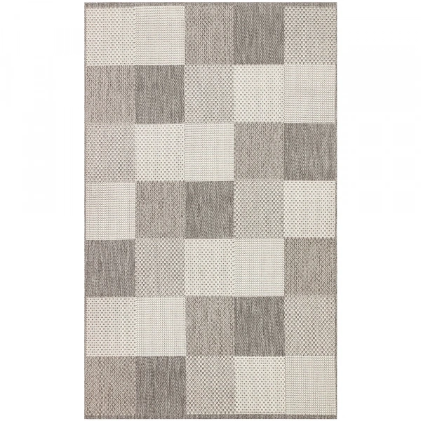 Eko Halı Mono 01 Grey Kaymaz Tabanlı Kilim