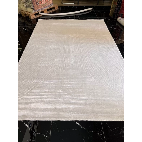 Sanat Halı Gusto 3728 Ekru Modern Salon Halısı