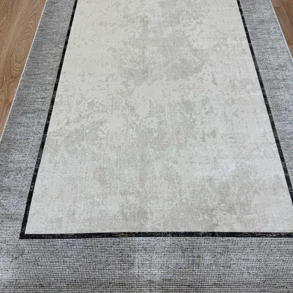 Hoom Rugs Elegant 10512 Krem Gri Üst Segment Salon Halısı