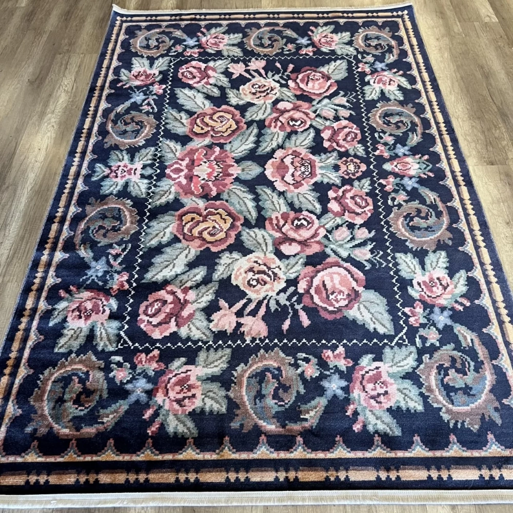 Eko Halı Antique ATK 02 Black Yıkanabilir Makine Halısı