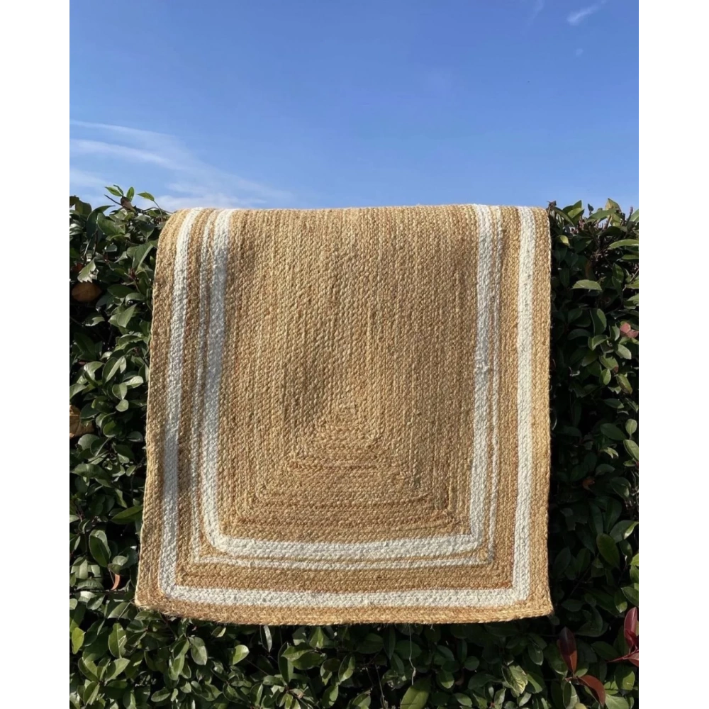 Eko Halı Echo Jüt ECH 10 Natural White XW Dekoratif Jüt Kilim