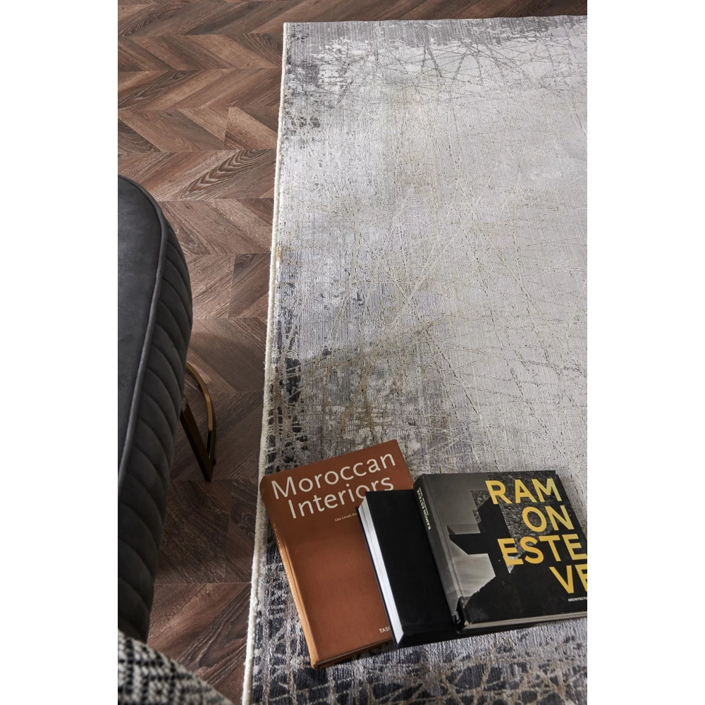 Eko Halı Mahal MHL 09 Grey Gold Salon Halısı