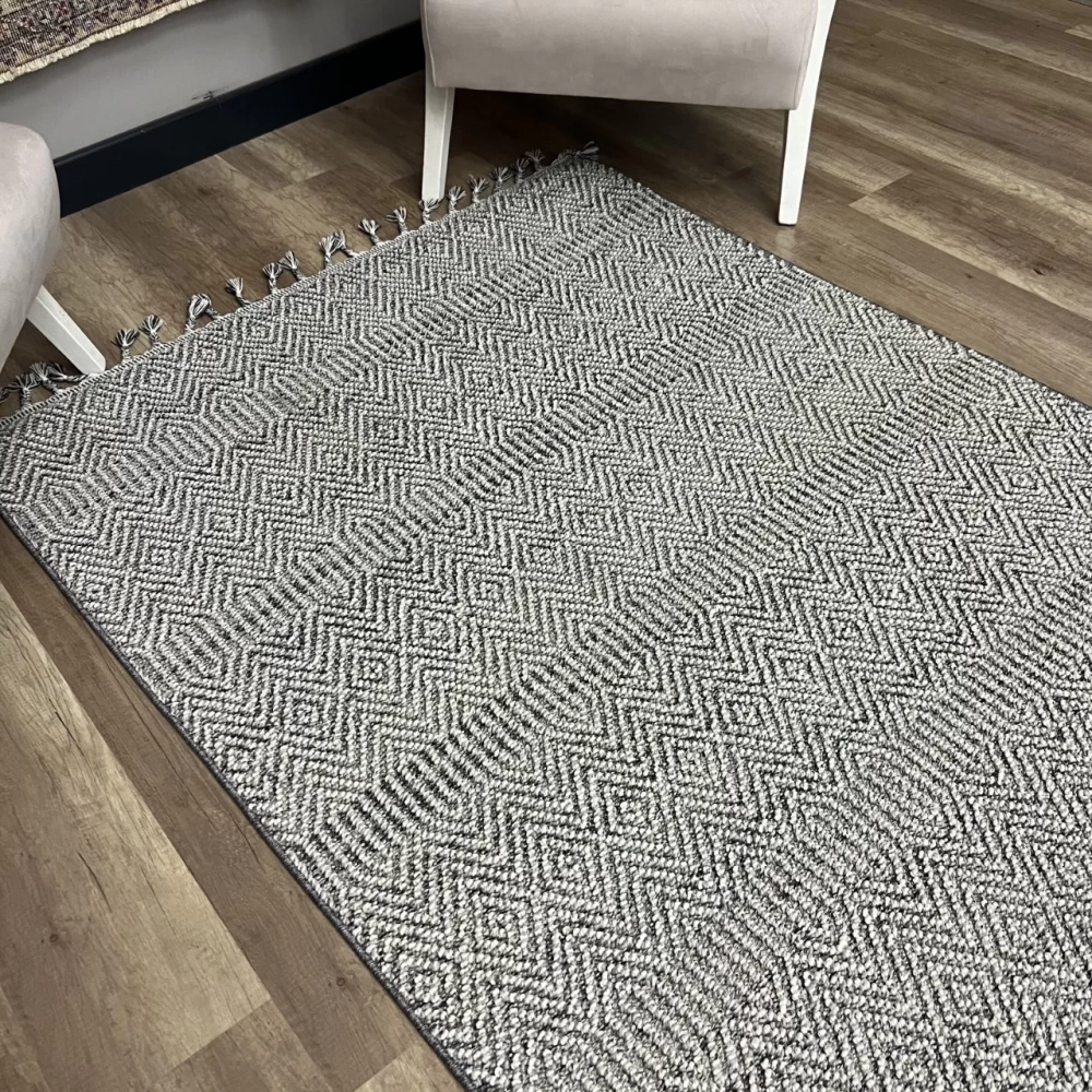 Eko Halı Soho SH 01 Grey Hav Toz Vermez Hasır Dokuma Modern Makine Halısı