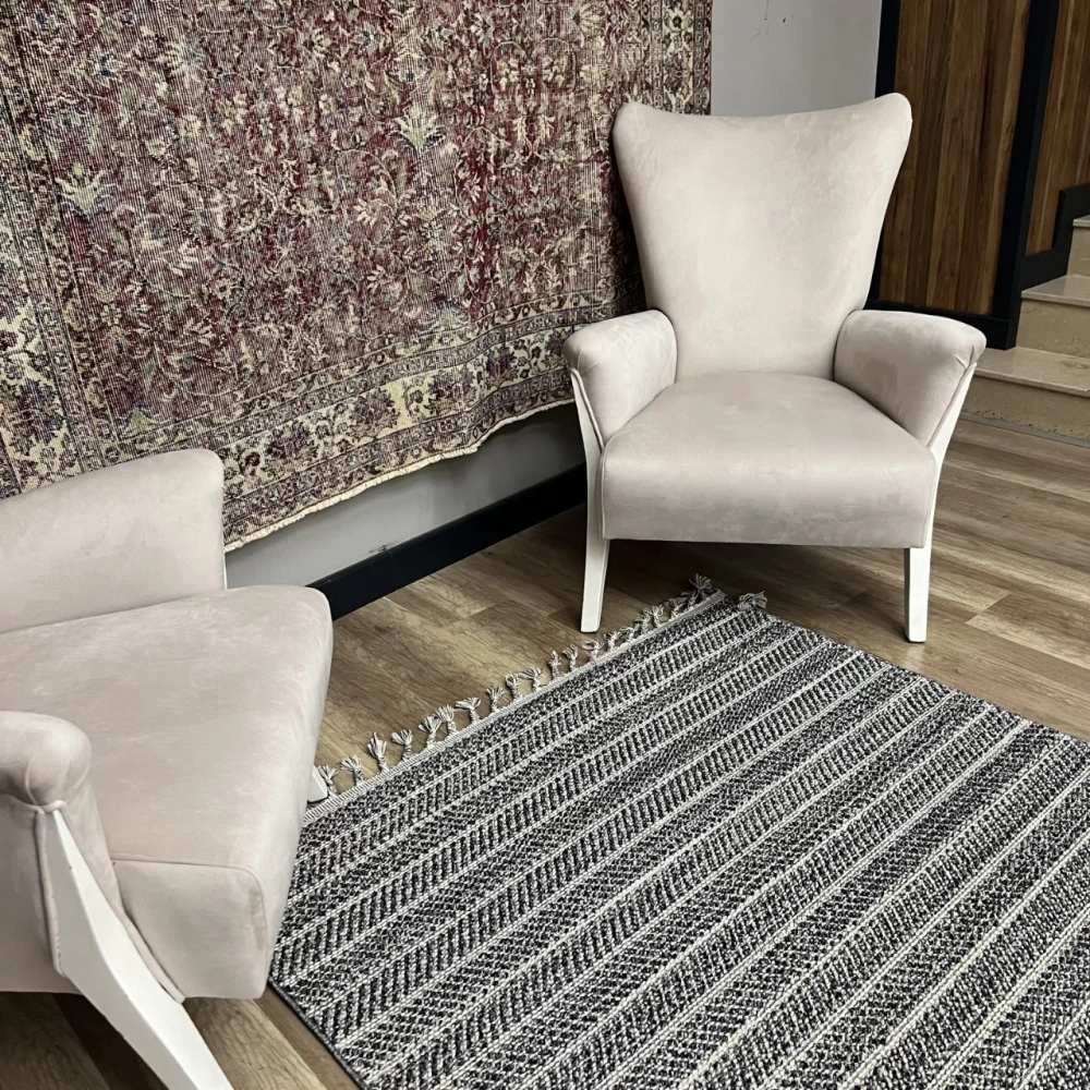 Eko Halı Soho Fırsat SH 04 Marine Hav Toz Vermez Hasır Dokuma Modern Makine Halısı