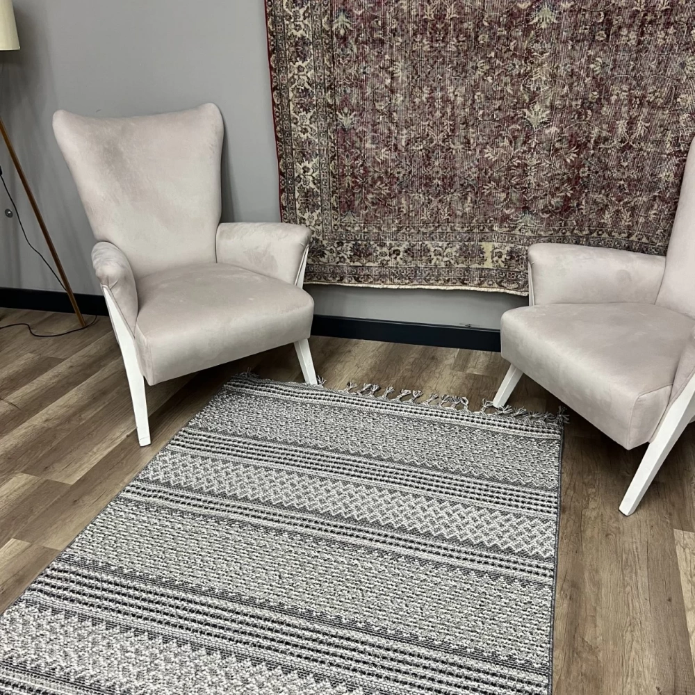 Eko Halı Soho Fırsat SH 05 Ivory Hav Toz Vermez Hasır Dokuma Modern Makine Halısı